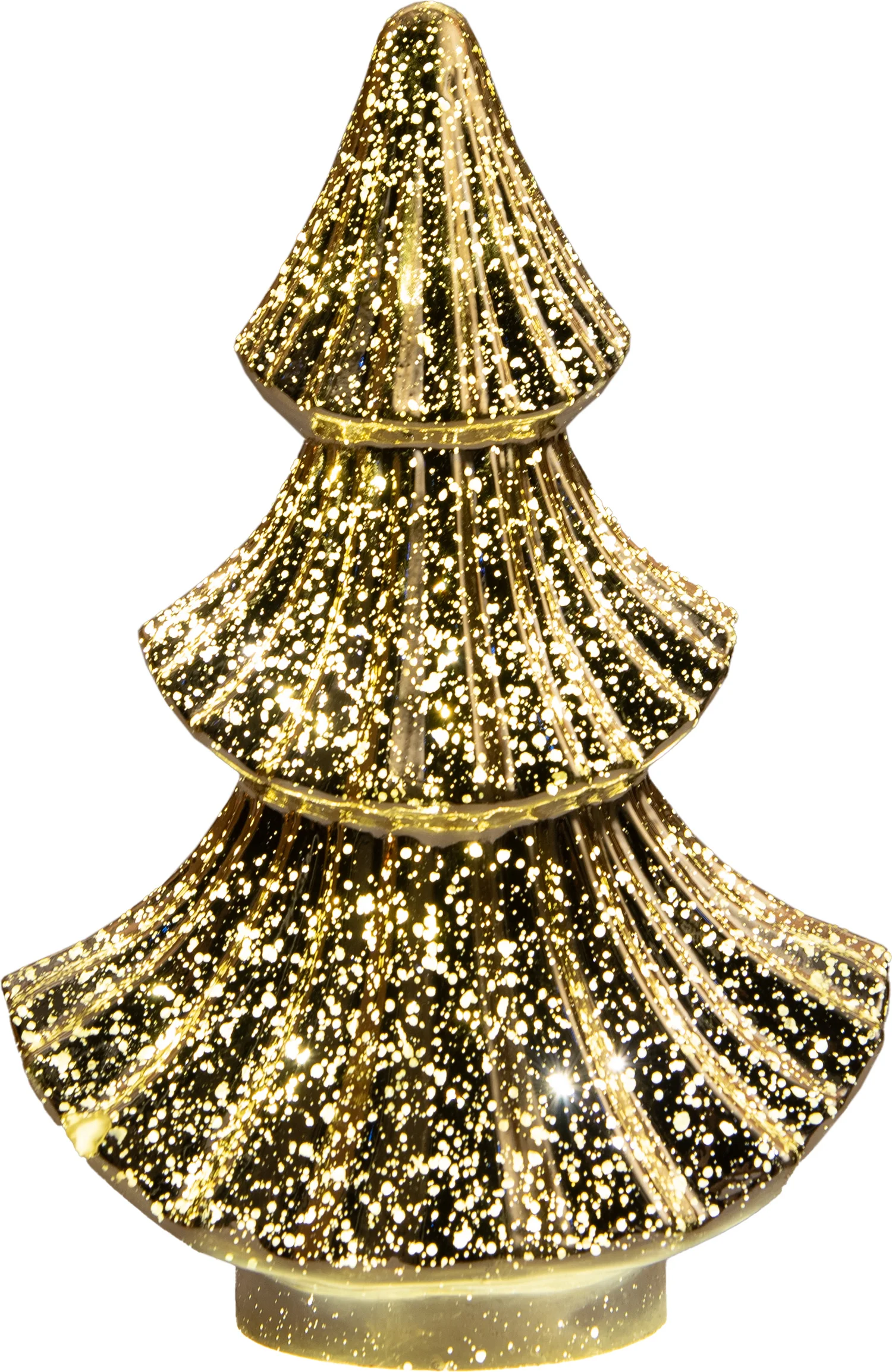 Anna's Collection decoratieboom goud met verlichting 15,7 x 9,3 x 24 cm