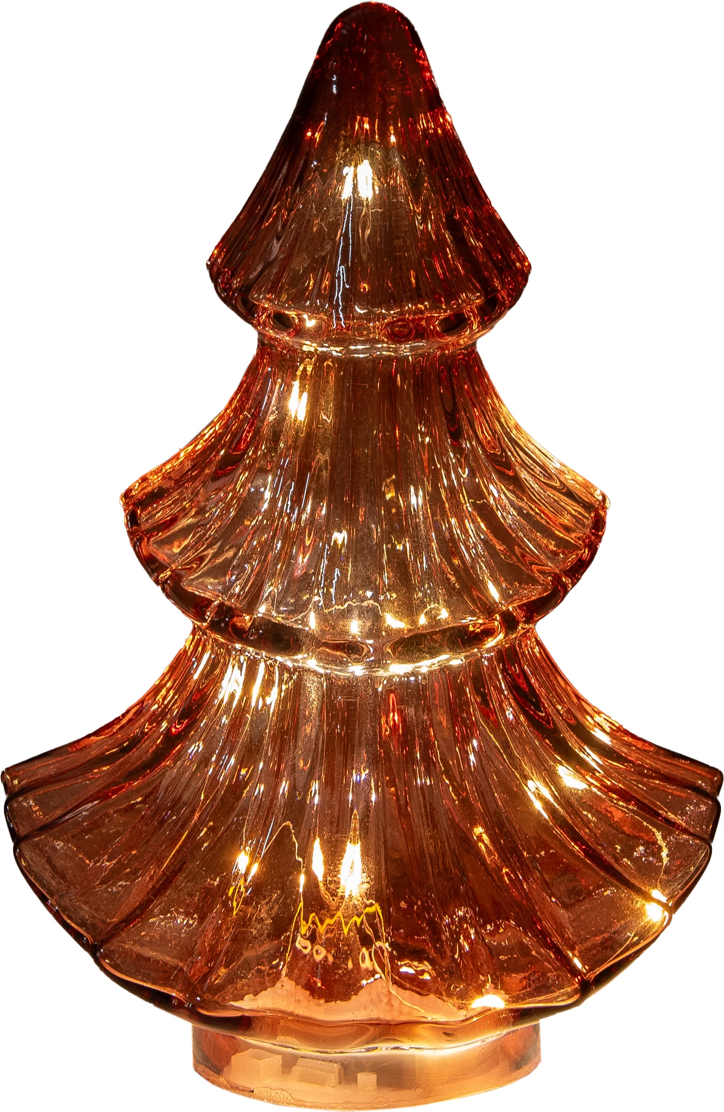Anna's Collection decoratieboom bordeaux met verlichting 15,7 x 9,3 x 24 cm