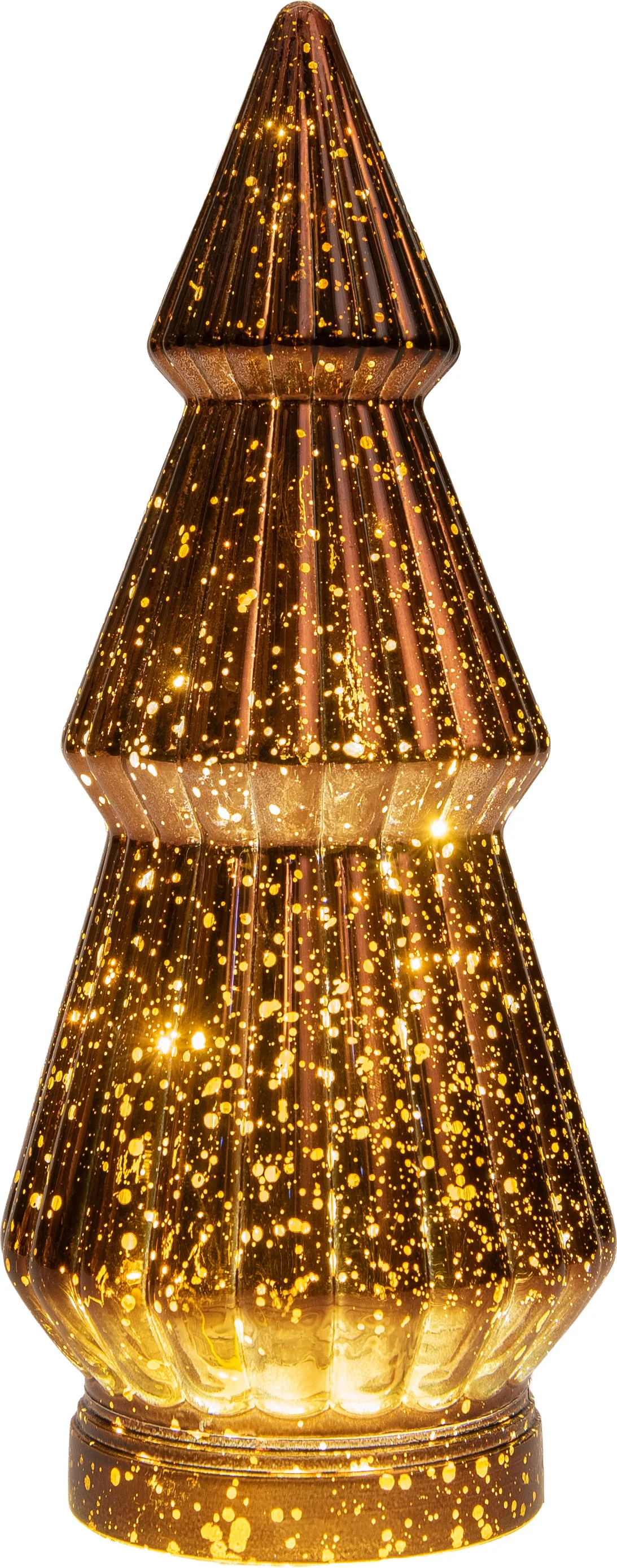 Anna's Collection decoratieboom brons met verlichting D 9,8 H 23,5 cm