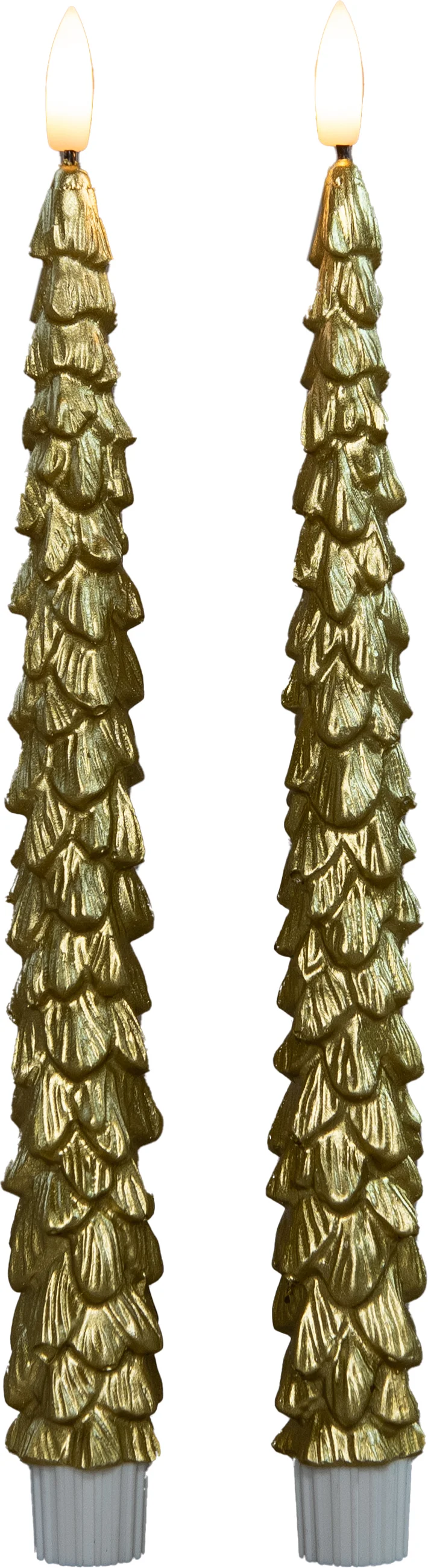 Anna's Collection LED dinerkaars met afstandsbediening Rambu goud D 3 H 27 cm