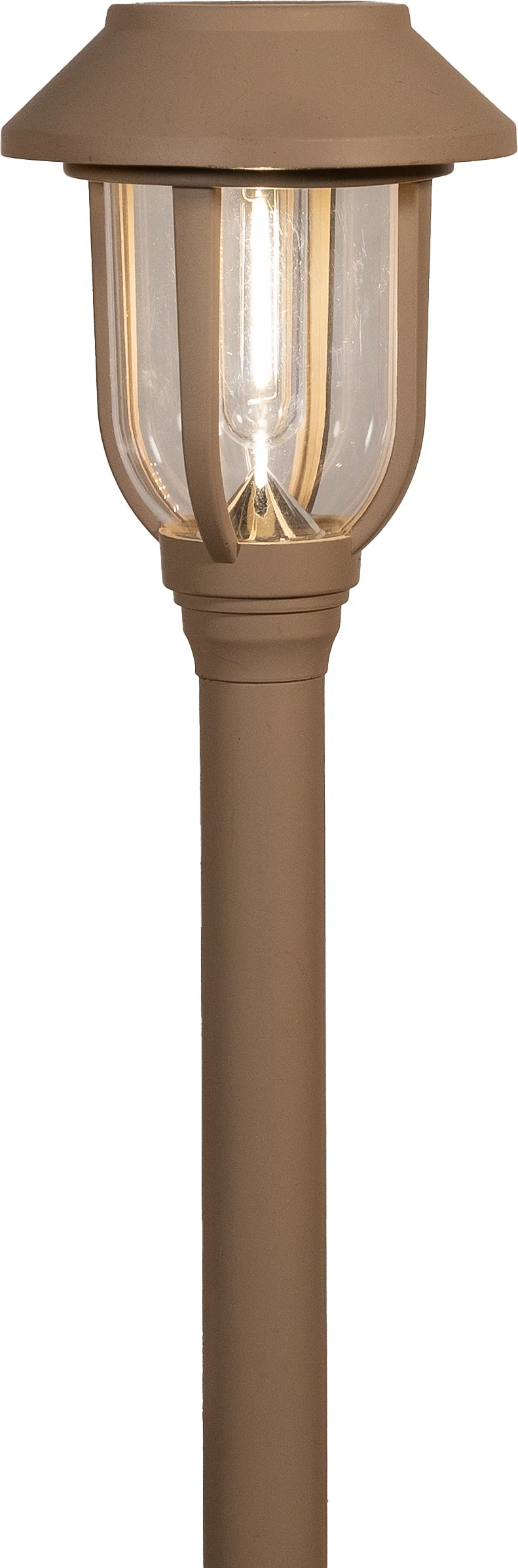 Anna's Collection solar staande buitenlamp beige D 9 H 41 cm