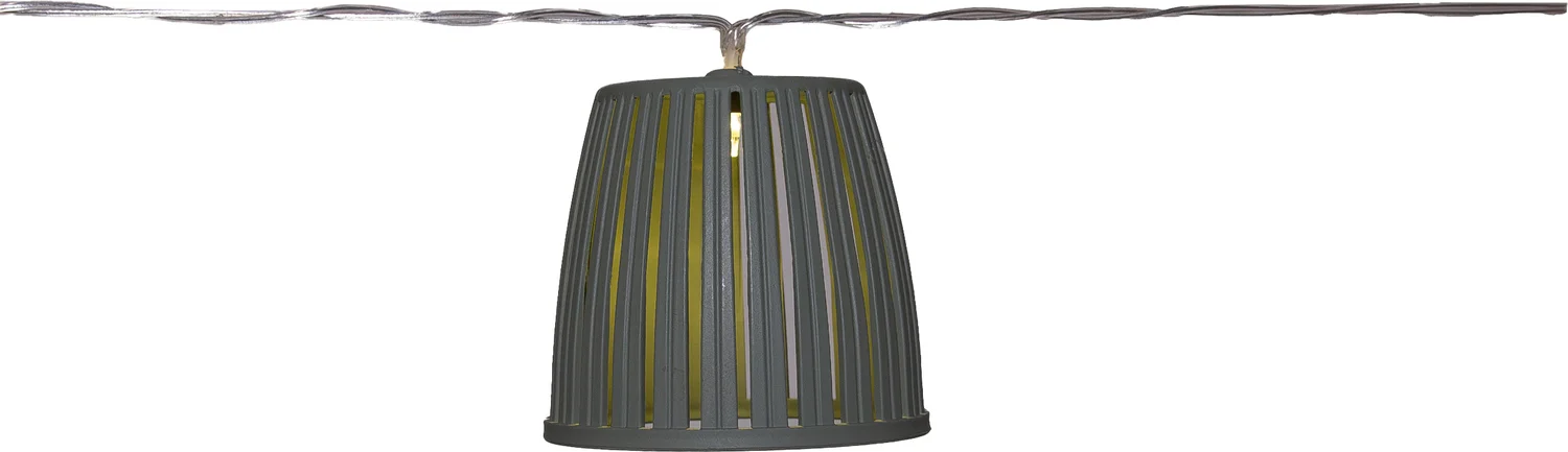 Anna's Collection solar lichtsnoer groen 450 cm met 10 lampjes