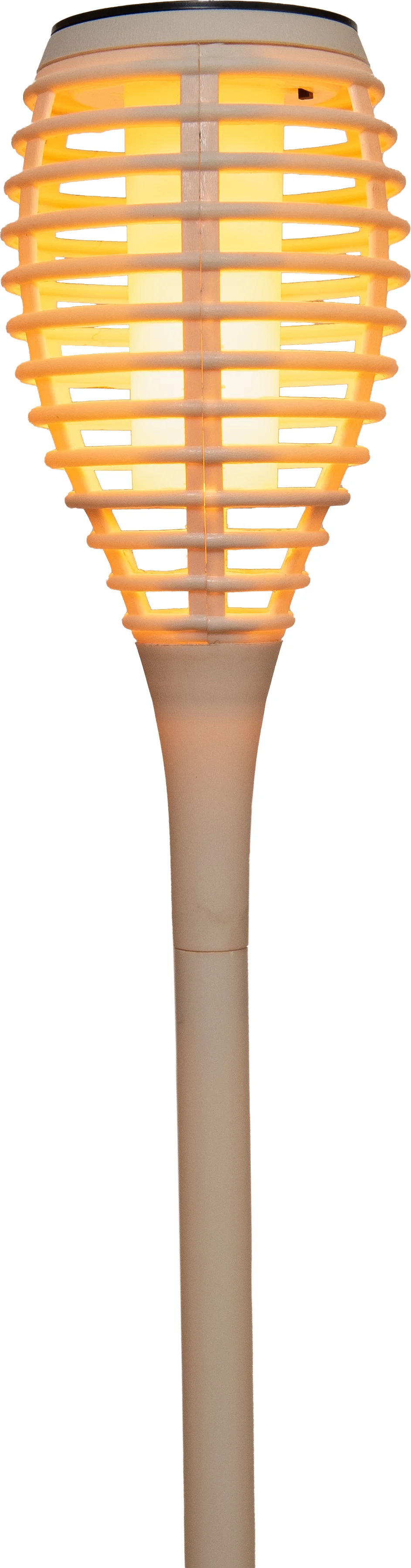 Anna's Collection solar staande buitenlamp beige D 10 H 61 cm