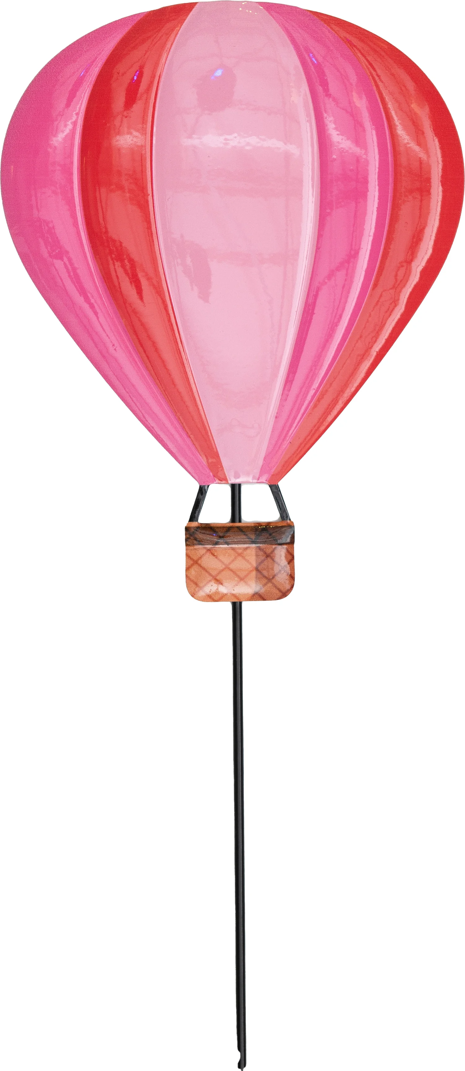 Anna's Collection tuinsteker luchtballon roze 18 x 0,5 x 65 cm