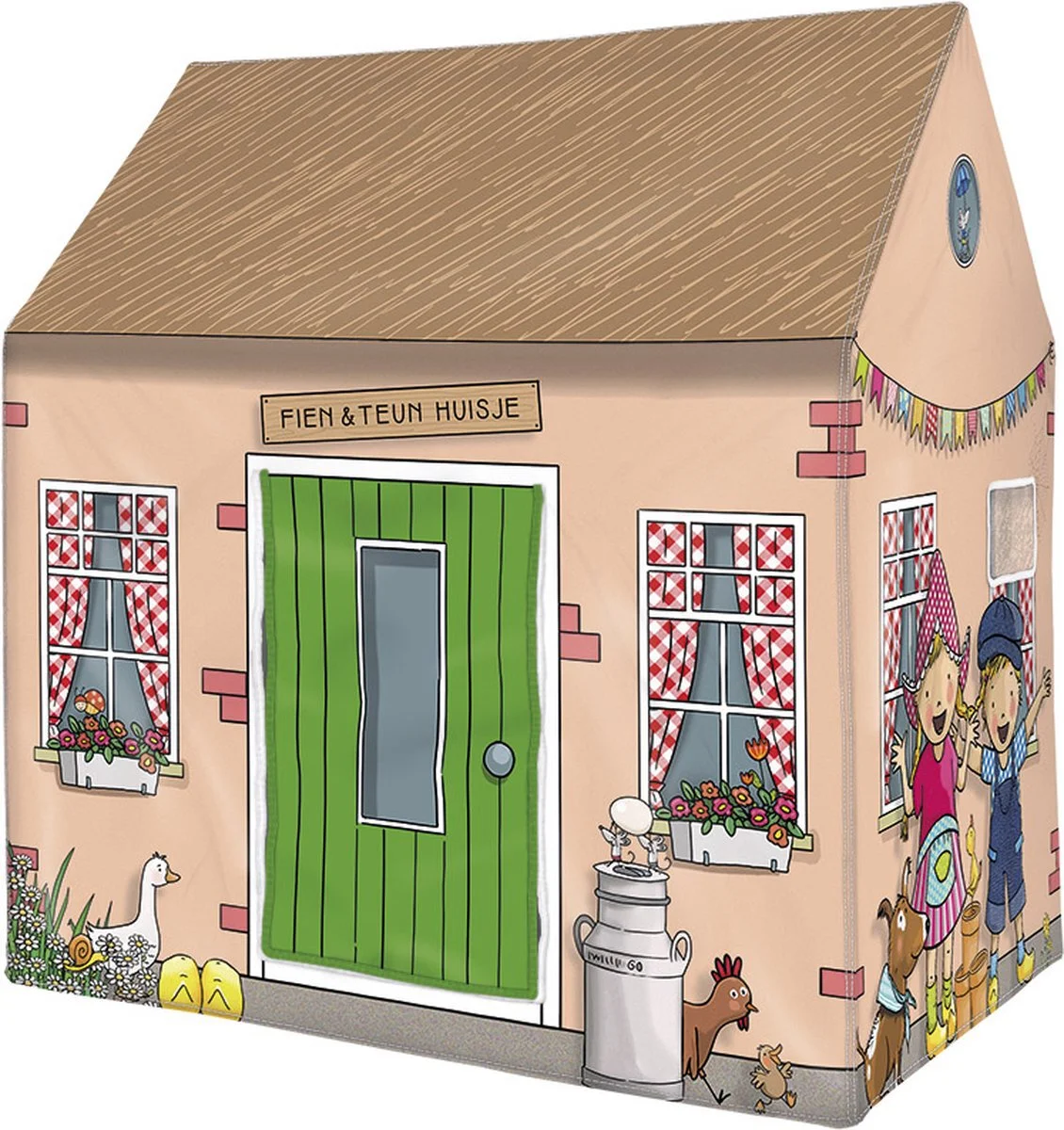 Bambolino Toys speeltent Fien & Teun beige 95 x 72 x 102 cm