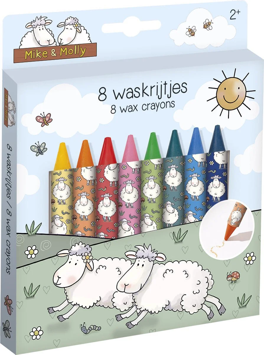 Bambolino Toys waskrijtjes Fien & Teun 8 stuks