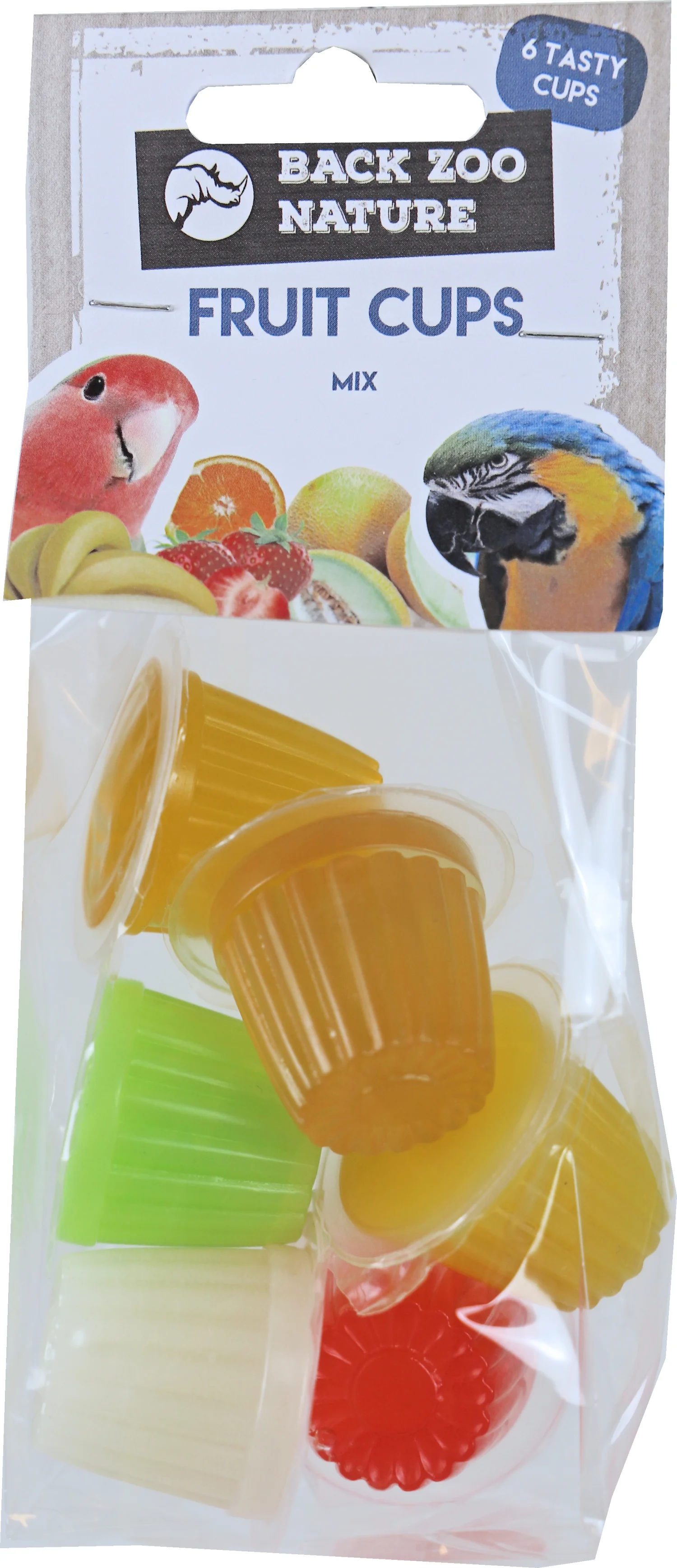Back Zoo Nature vogelsnack fruitkuipje mix 90 g 6 stuks