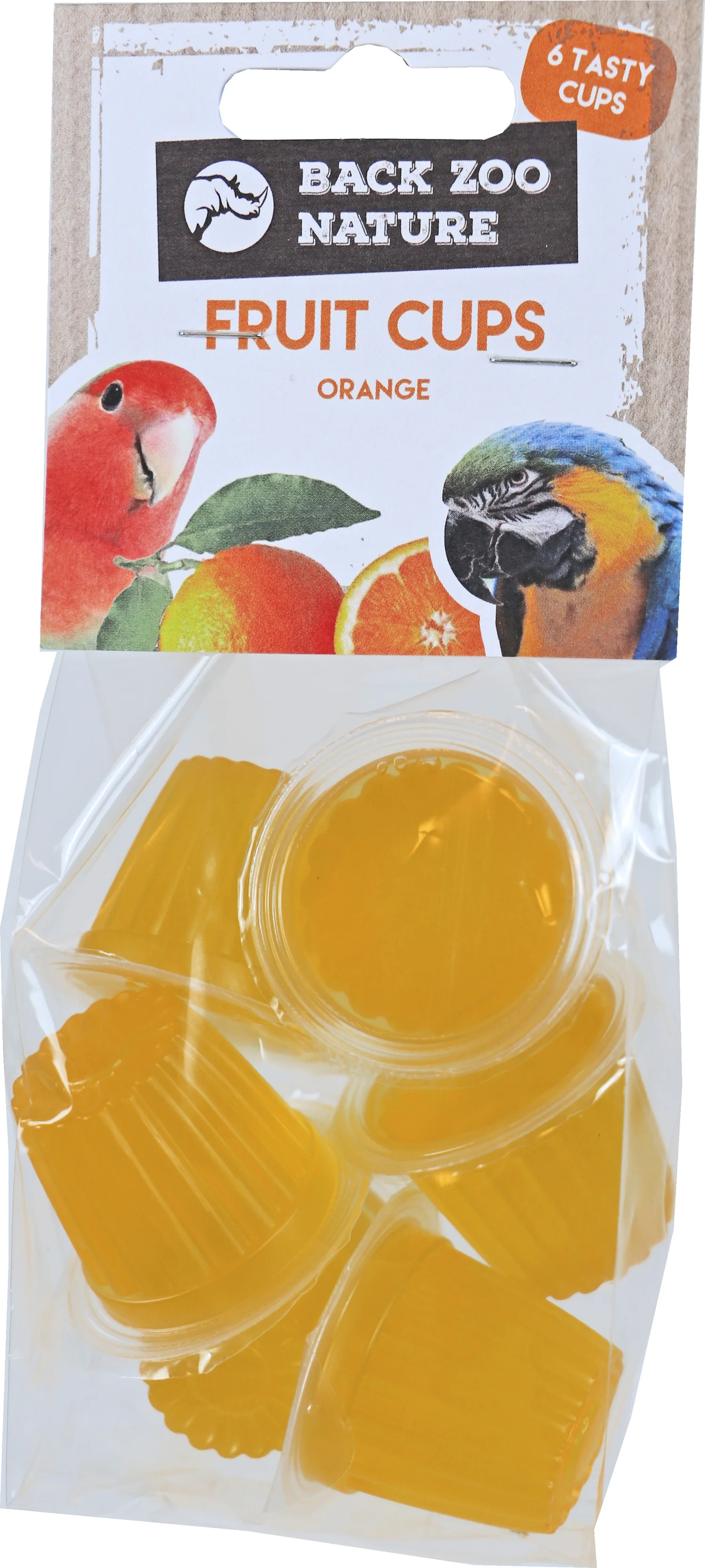 Back Zoo Nature vogelsnack fruitkuipje sinaasappel 90 g 6 stuks