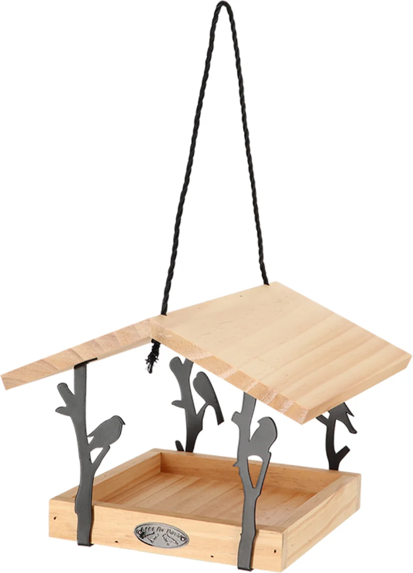 Best for Birds vogelvoederhuisje Tjiftjaf hangend 24,5 x 24,5 x 18,3 cm