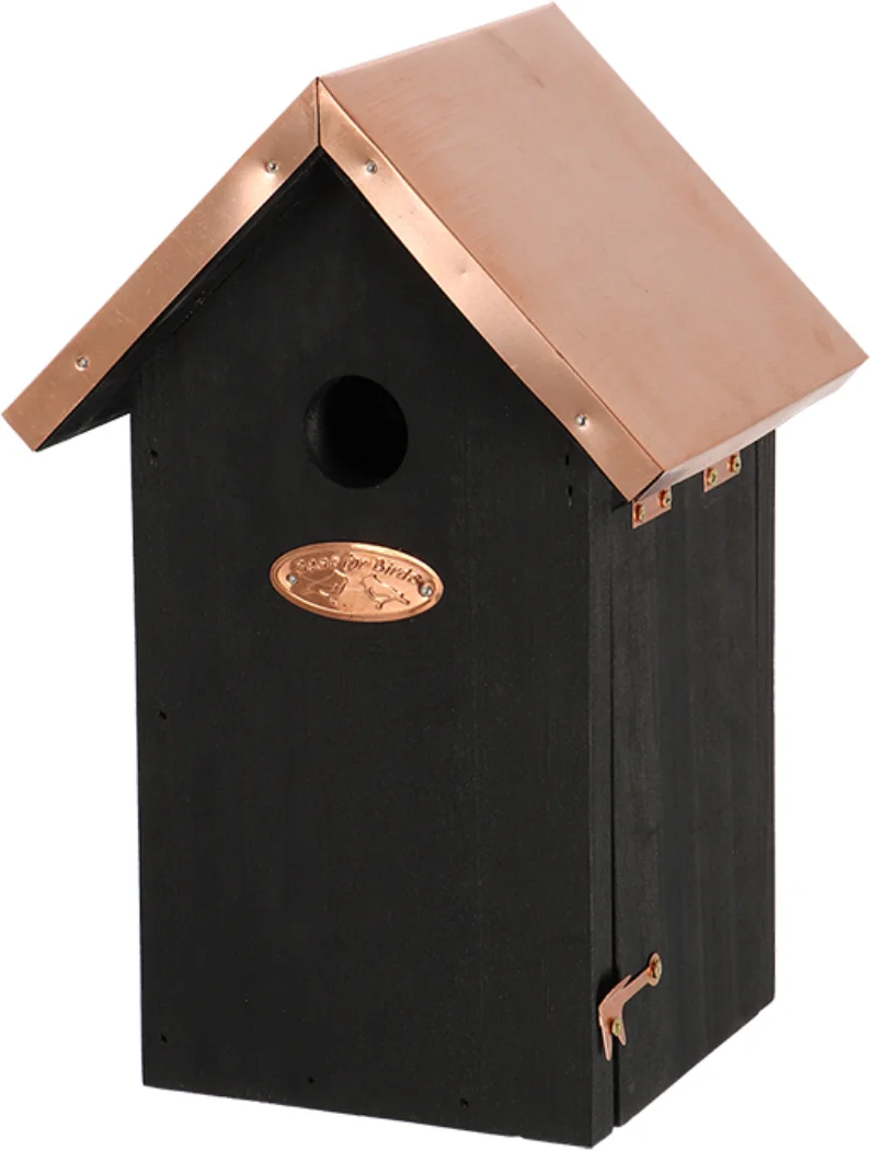 Best for Birds vogelhuisje pimpelmees zwart 17 x 14 x 25,6 cm