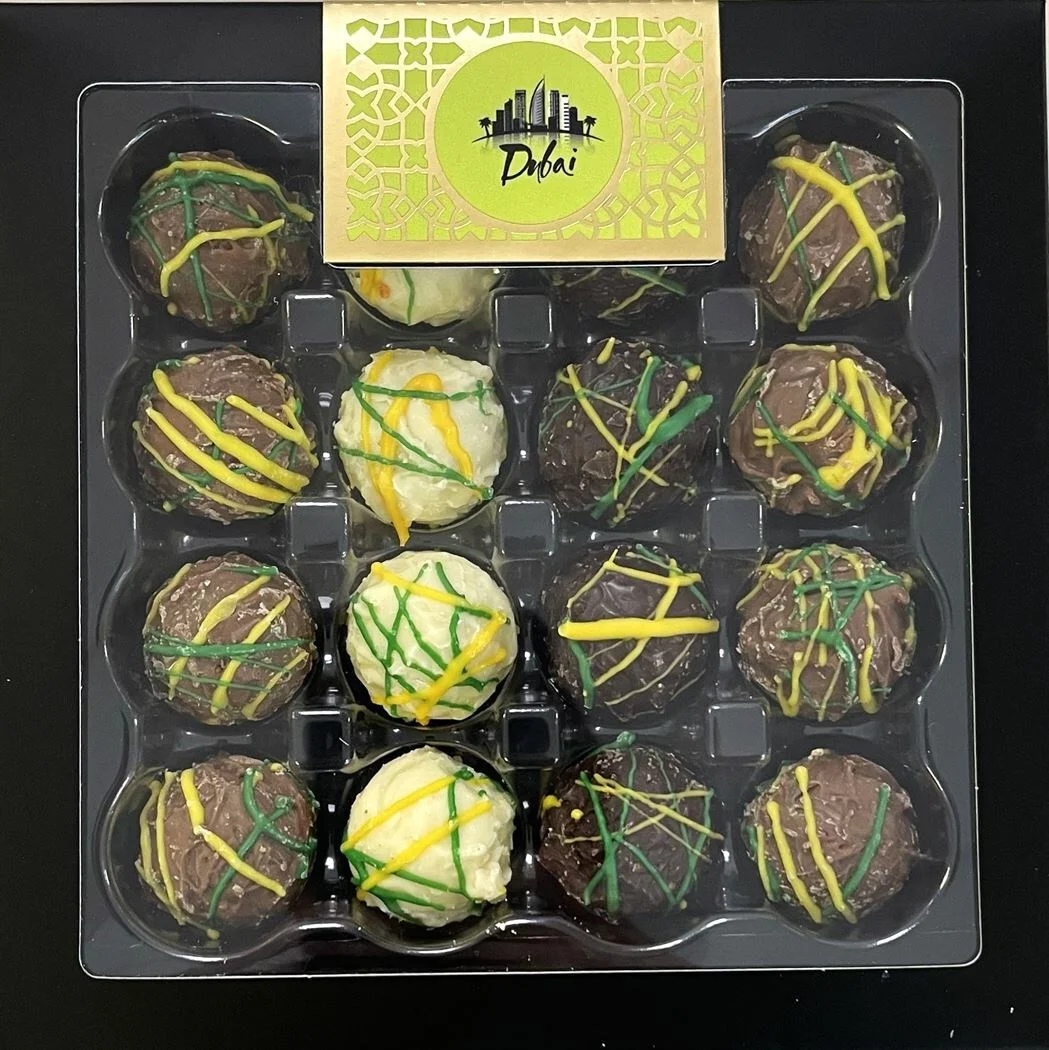 Chocolade dubai truffels 4 x 4 stuks