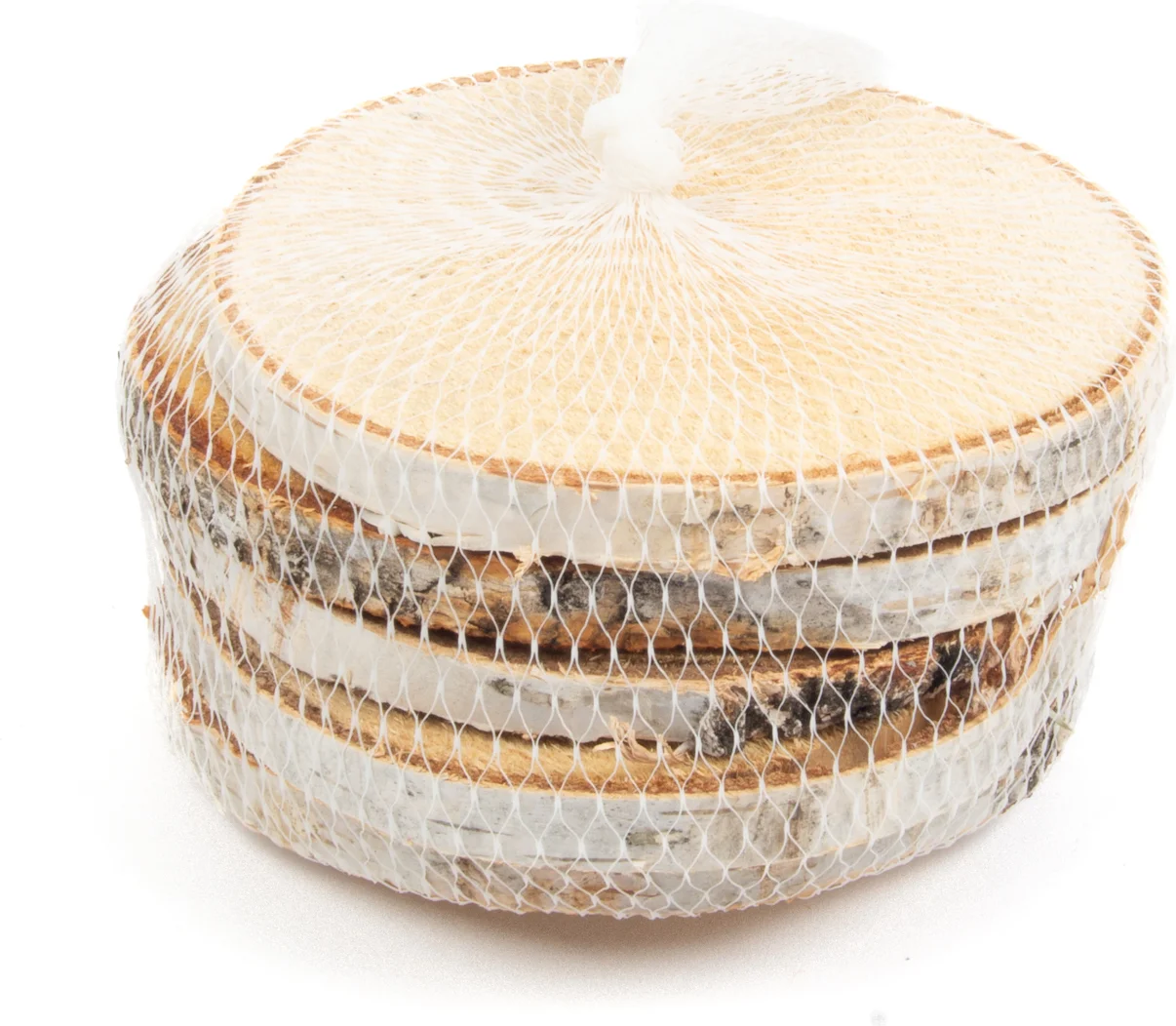 Decoratie schijven berk D 12-14 cm 5 stuks