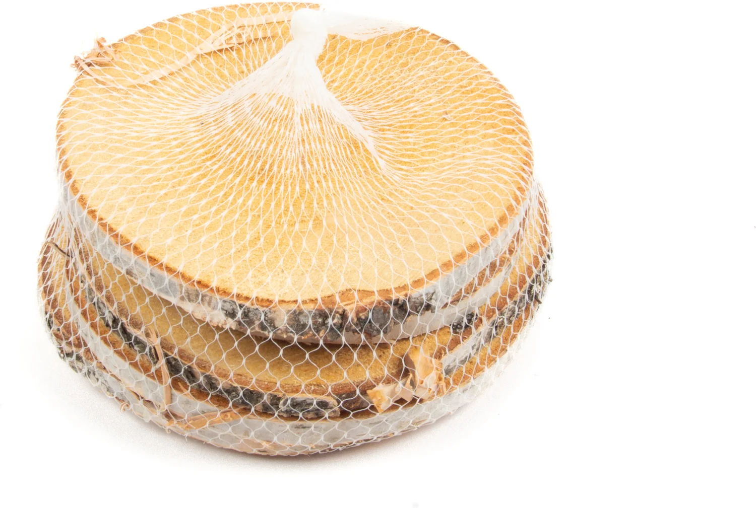 Decoratie schijven berk D 15-16 cm 5 stuks