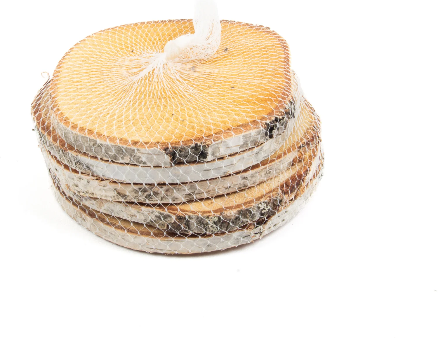 Decoratie schijven berk D 17-18 cm 5 stuks