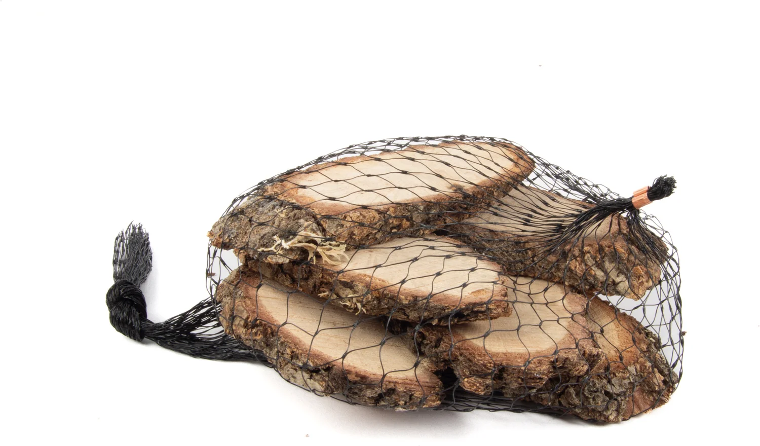 Decoratie schijven mix in net eik naturel