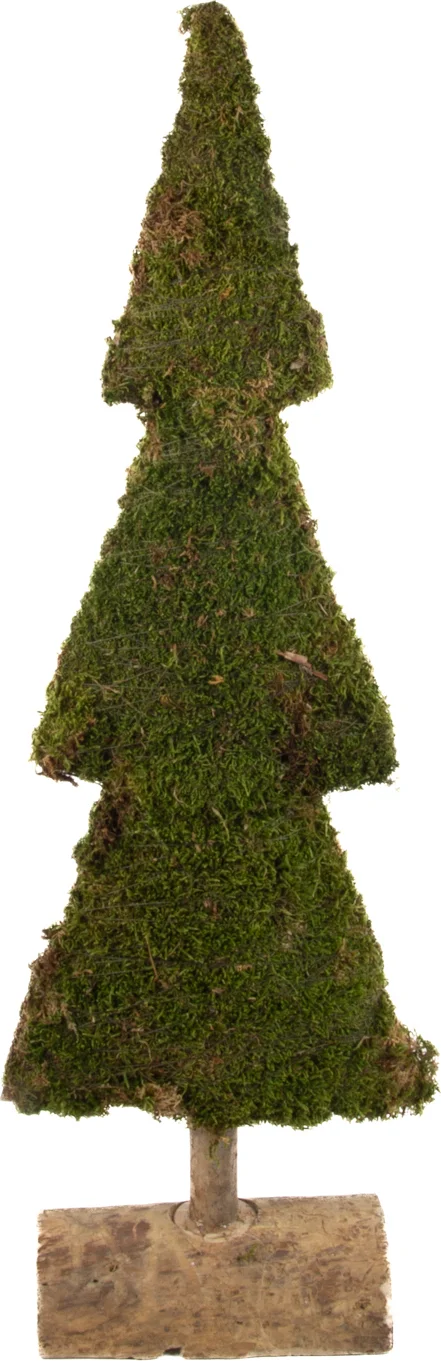 Decoratie kerstboom lappenmos 90 cm