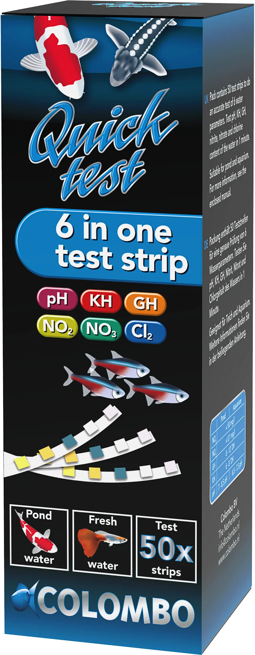 Colombo watertest 6 in 1 50 stuks