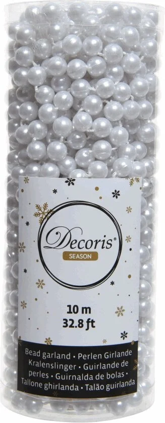 Decoris kralenketting Marilene wit 10 m