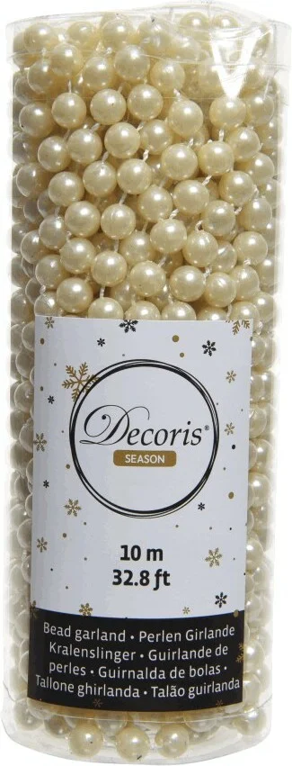 Decoris kralenketting crème Marilene 10 m