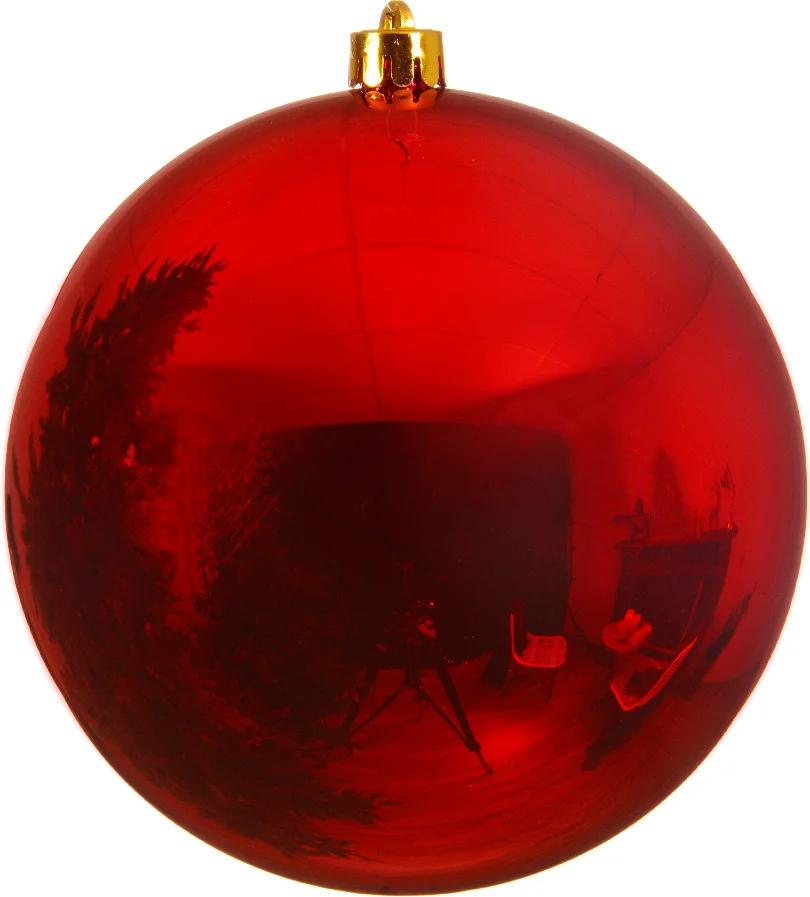 Decoris kersthanger rood D 25 cm