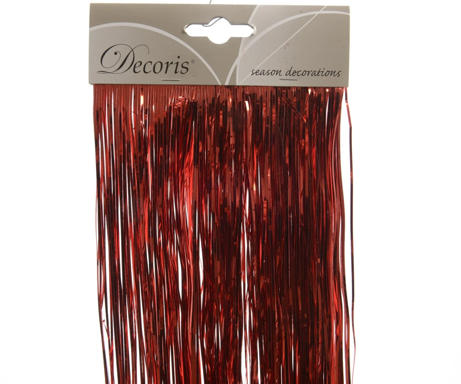 Decoris lametta glans kerstrood 50 x 40 cm