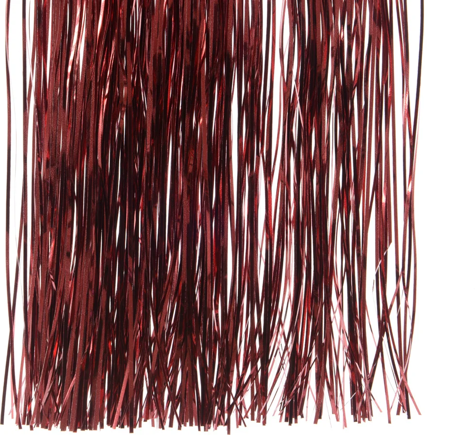 Decoris lametta glans 50 x 40 cm rood