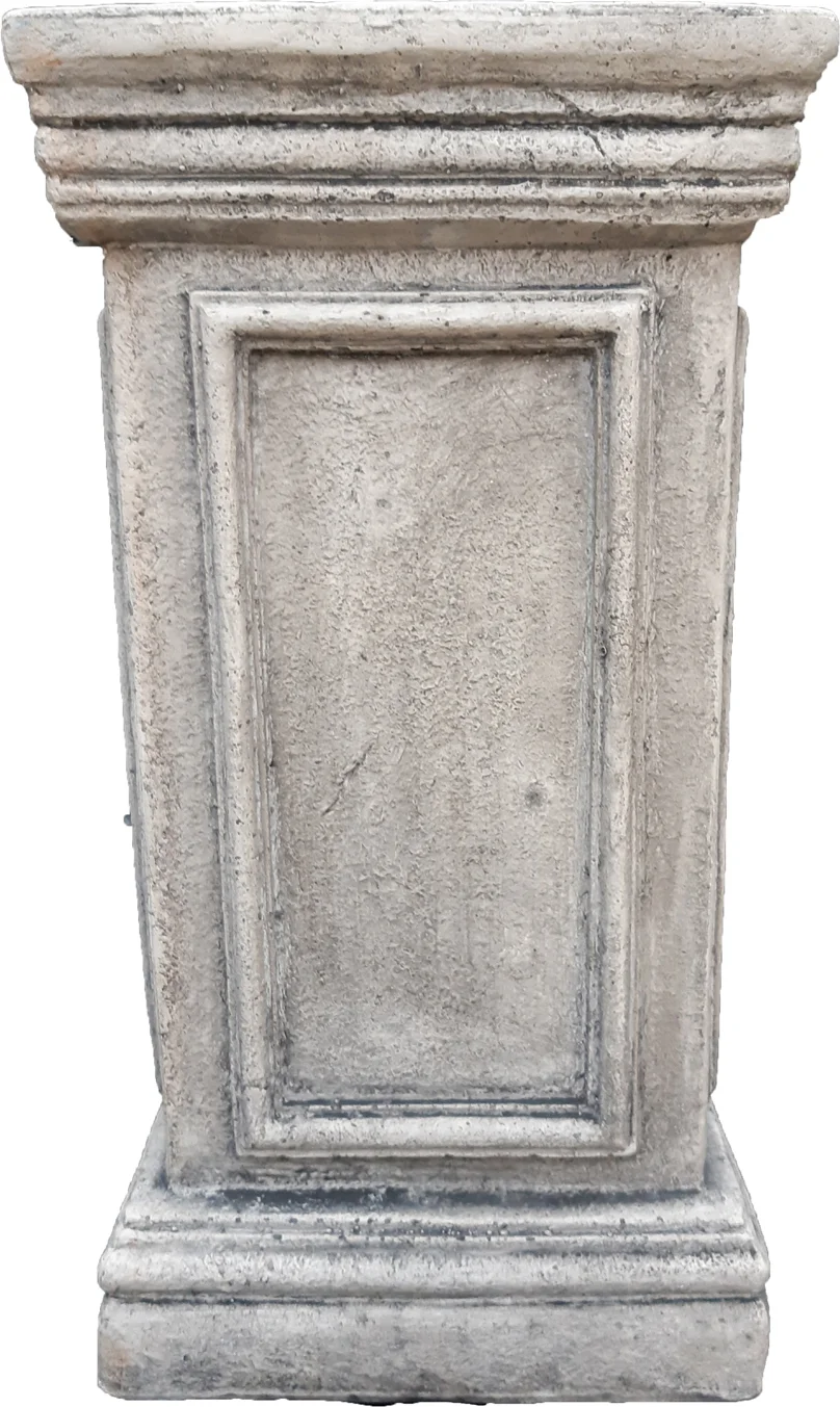 De Beeldengieterij tuinbeeld sokkel grijs 25 x 25 x 48 cm