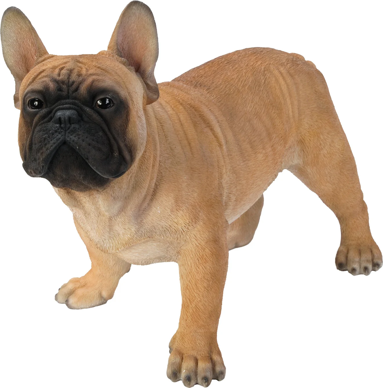 De Beeldengieterij tuinbeeld Barto franse bulldog bruin 50 x 26 x 35 cm