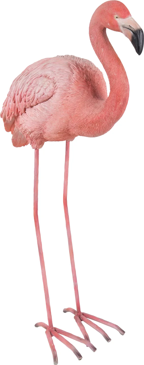 De Beeldengieterij tuinbeeld flamingo roze 44 x 23 x 52 cm
