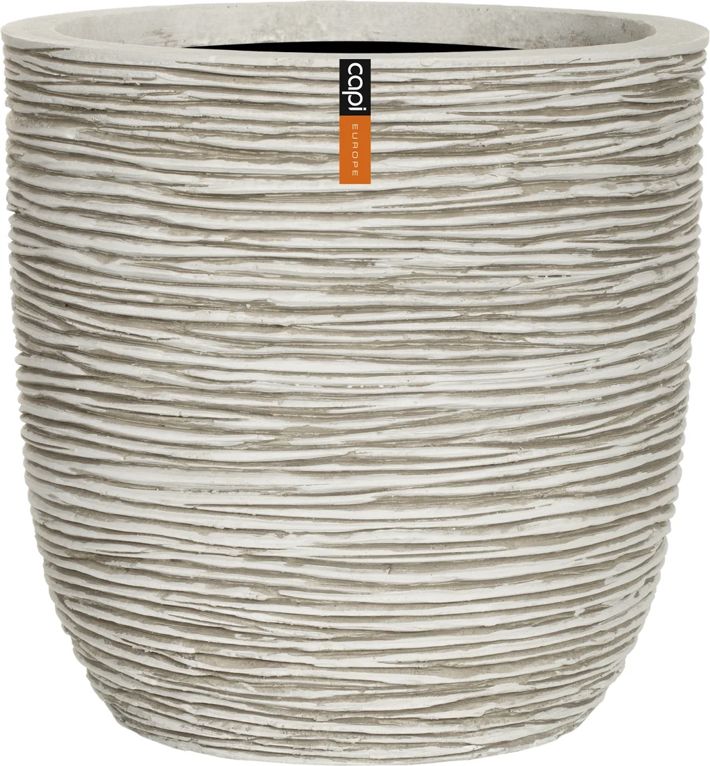 Capi Europe bloempot Nature-Rib wit D 35 H 34 cm