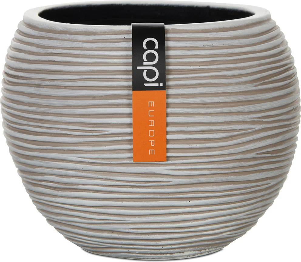 Capi Europe bloempot Nature-Rib ivoor D 17 H 14 cm
