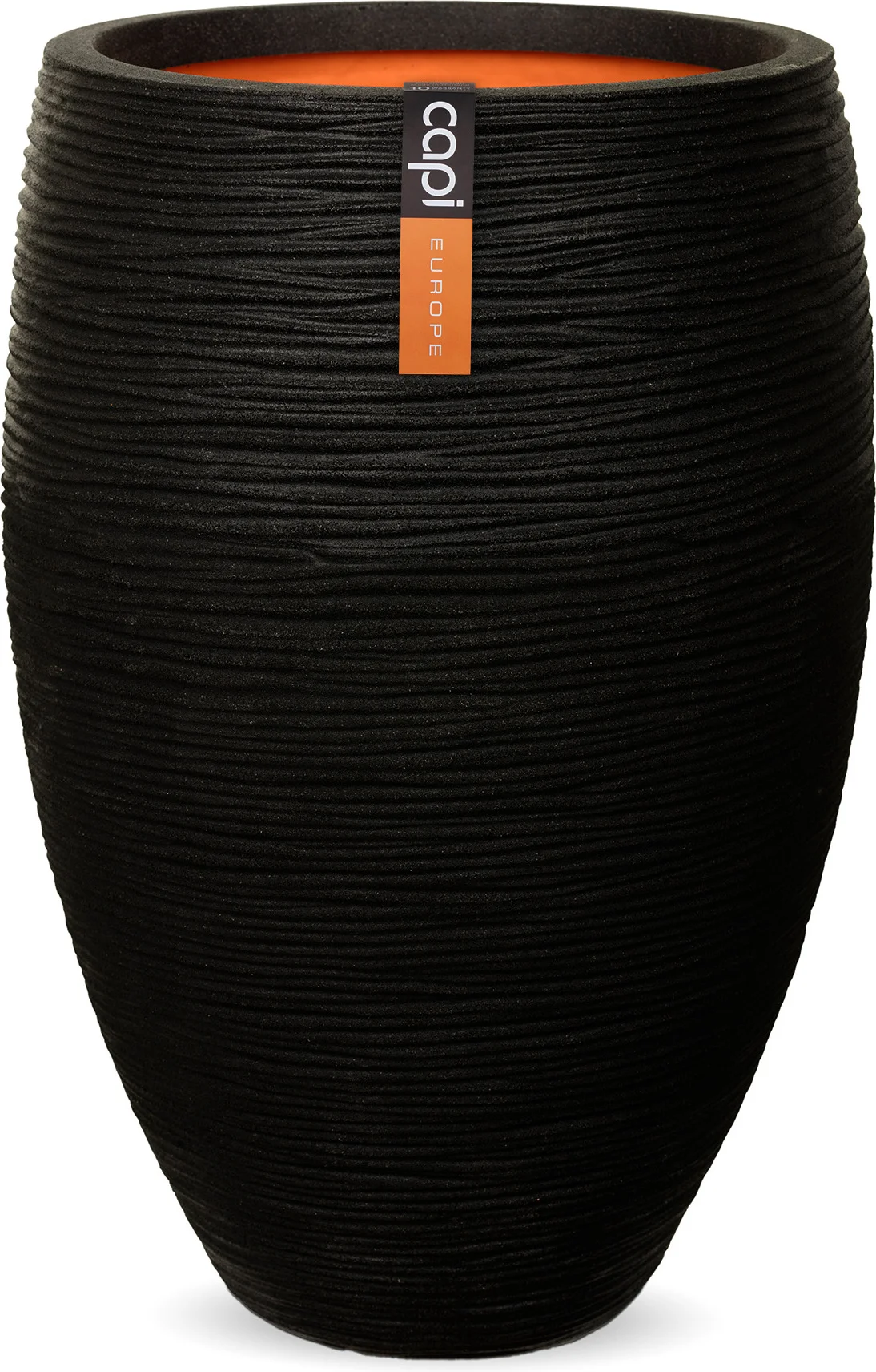 Capi Europe bloempot Nature-Rib zwart D 40 H 60 cm