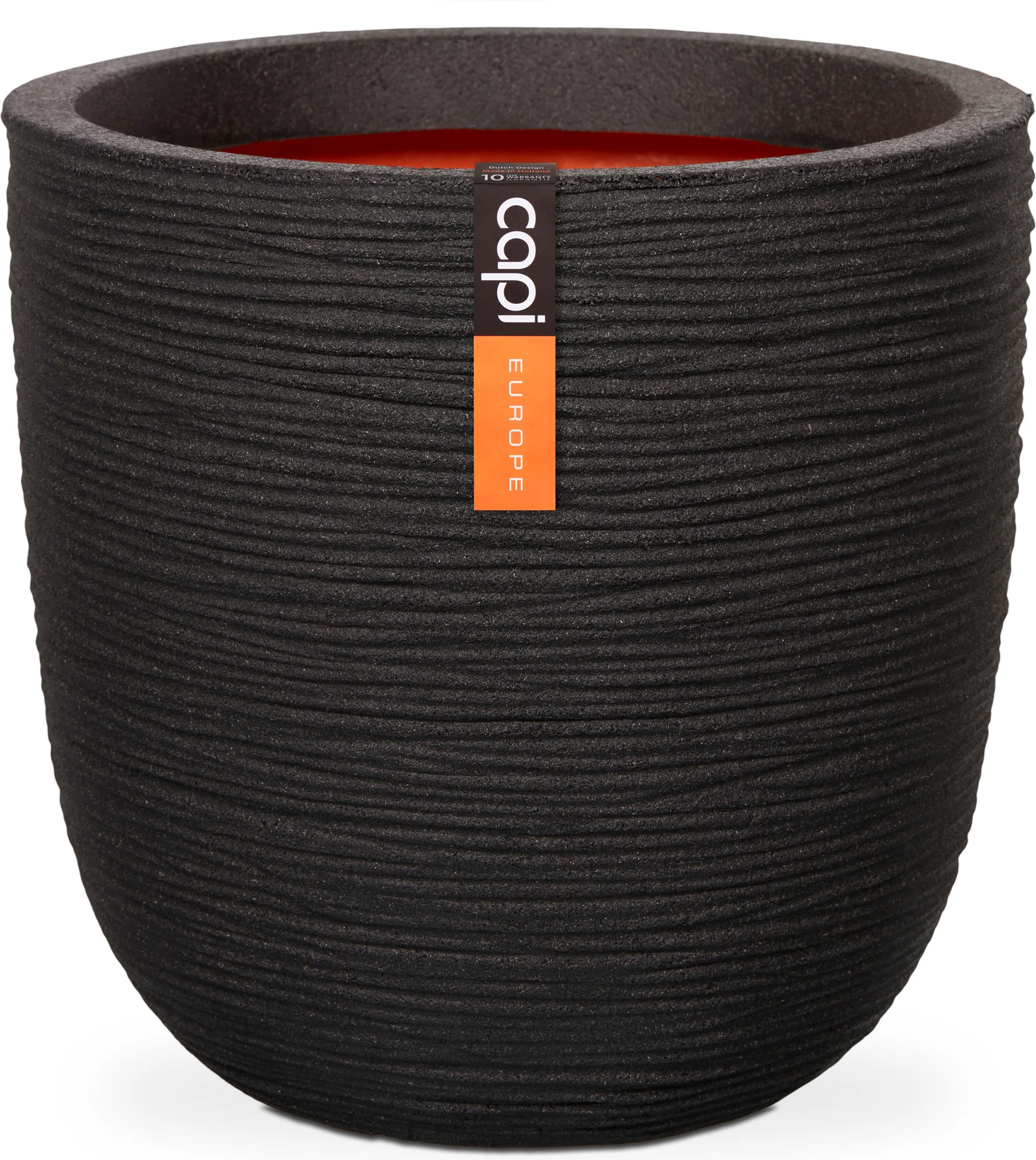 Capi Europe bloempot Nature-Rib zwart D 43 H 41 cm
