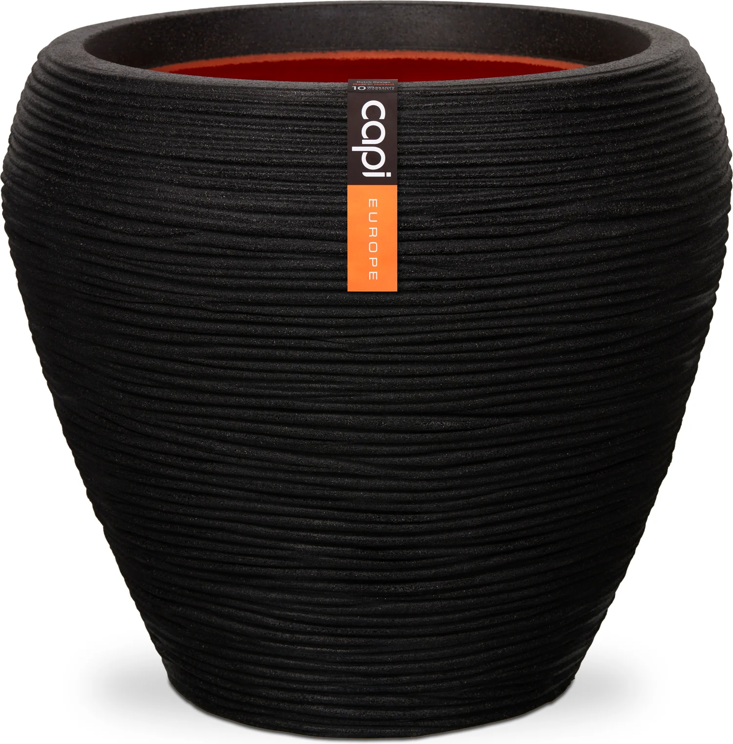 Capi Europe bloempot Nature-Rib zwart D 42 H 38 cm