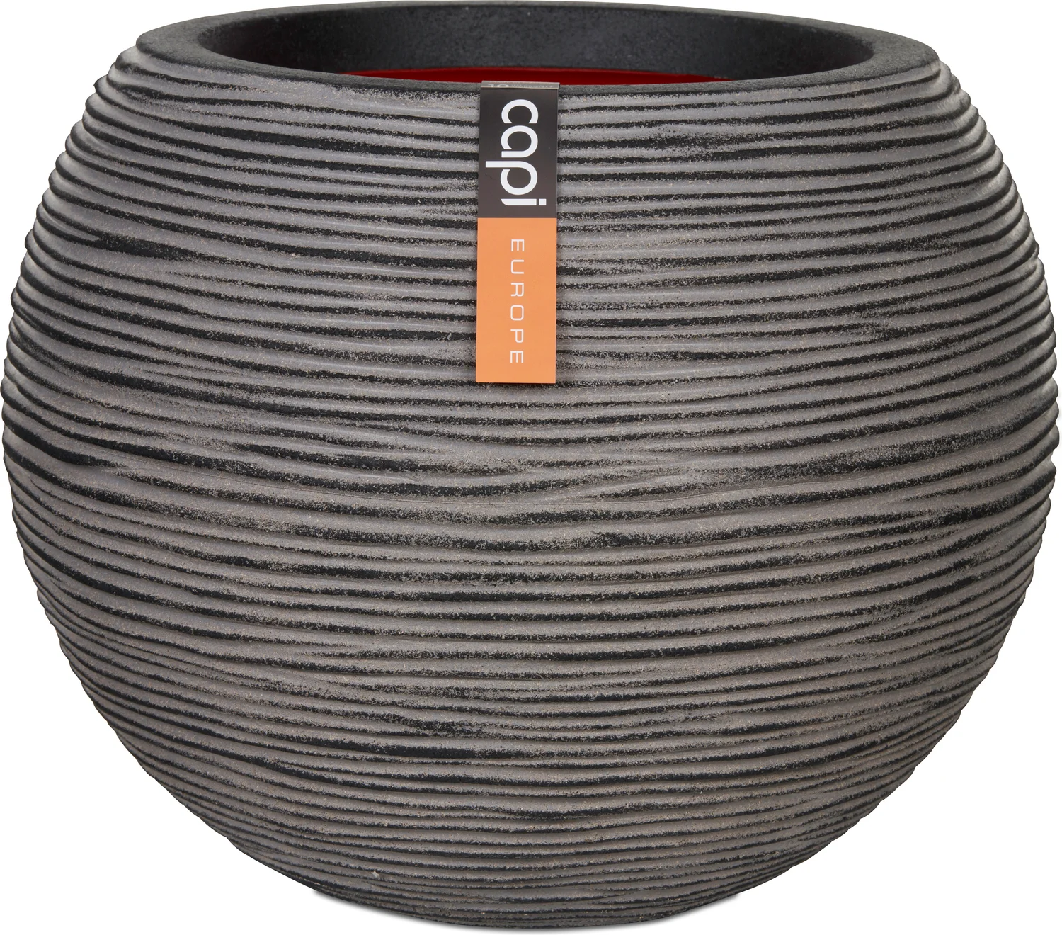 Capi Nature pot bol row D 62 H 48 cm zwart grijs