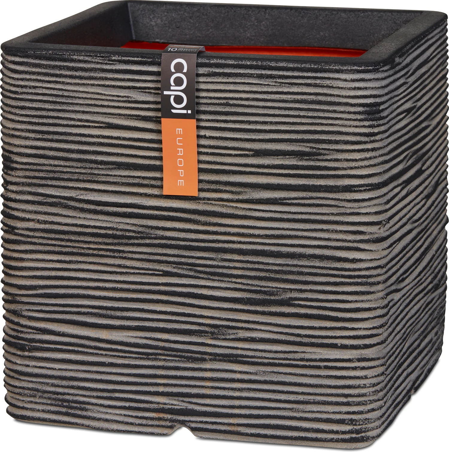 Capi Europe plantenbak Nature-Rib antraciet 40 x 40 x 40 cm