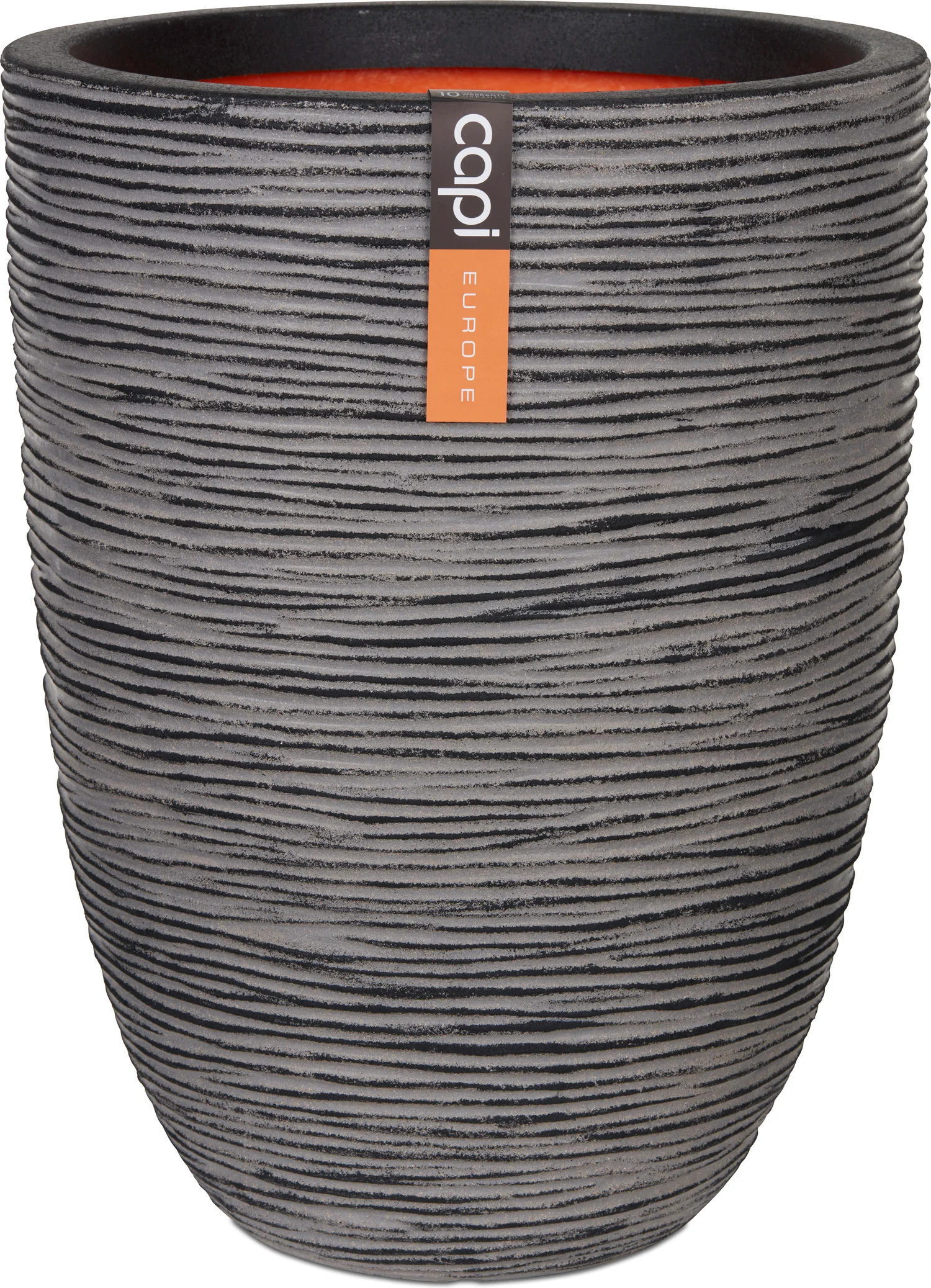 Capi Europe bloempot Nature-Rib antraciet D 46 H 58 cm