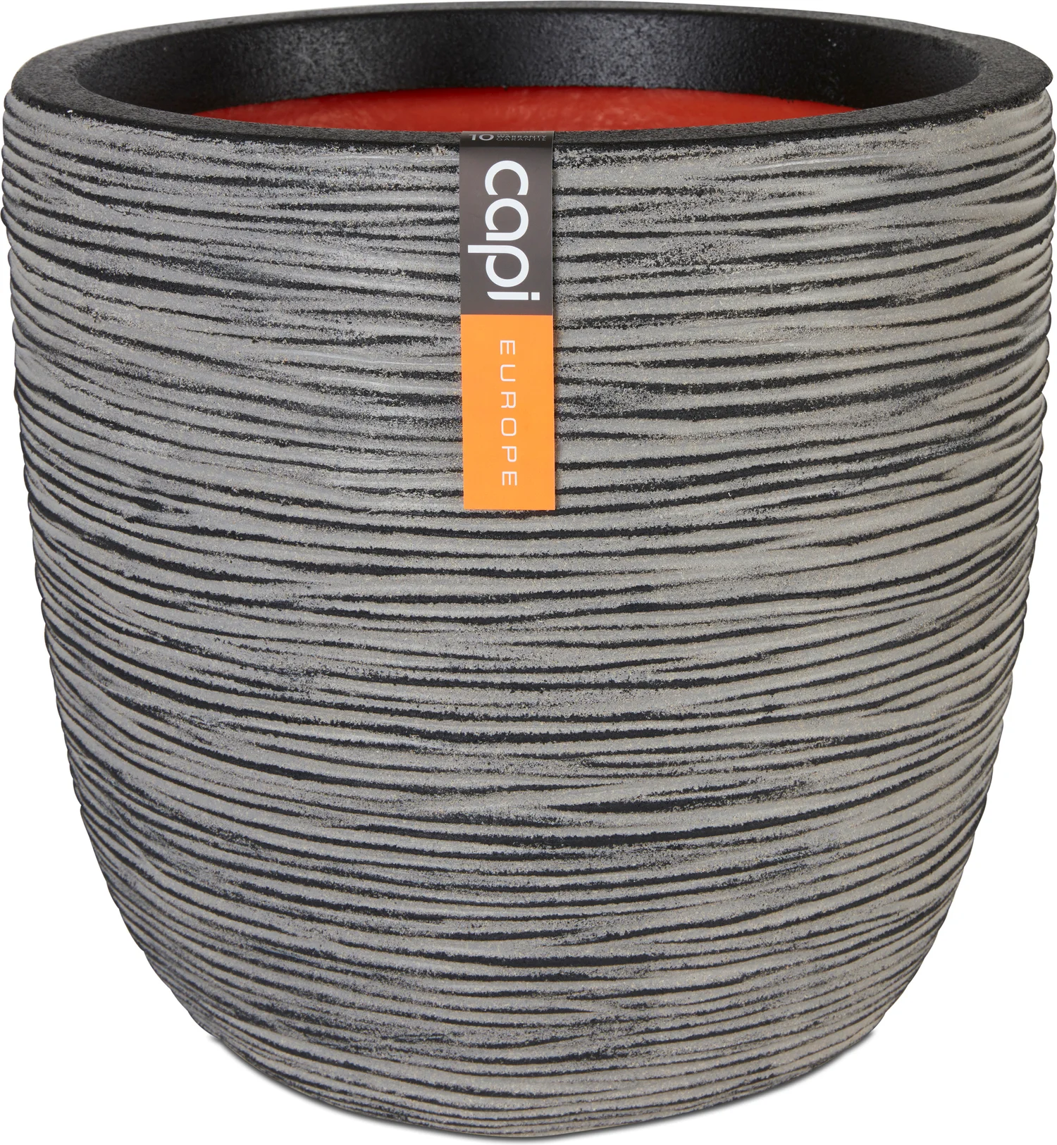 Capi Europe bloempot Nature-Rib zwart / grijs D 43 H 41 cm