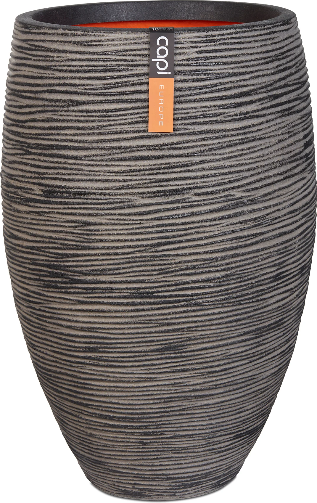 Capi Europe bloempot Nature-Rib antraciet D 56 H 84 cm