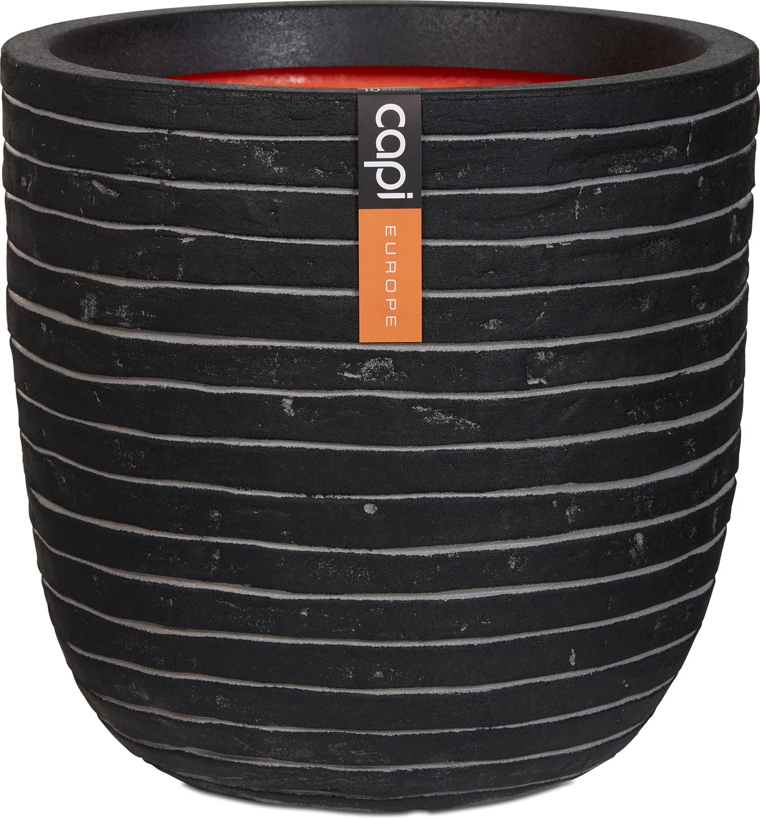 Capi Europe pot bol row D 43 H 41 cm zwart grijs