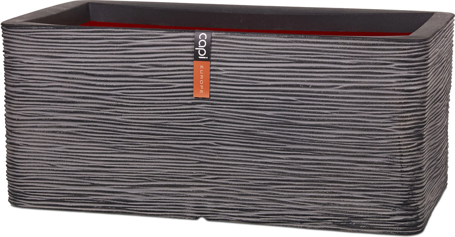 Capi Europe plantenbak Nature-Rib zwart / grijs 73 x 39 x 32 cm