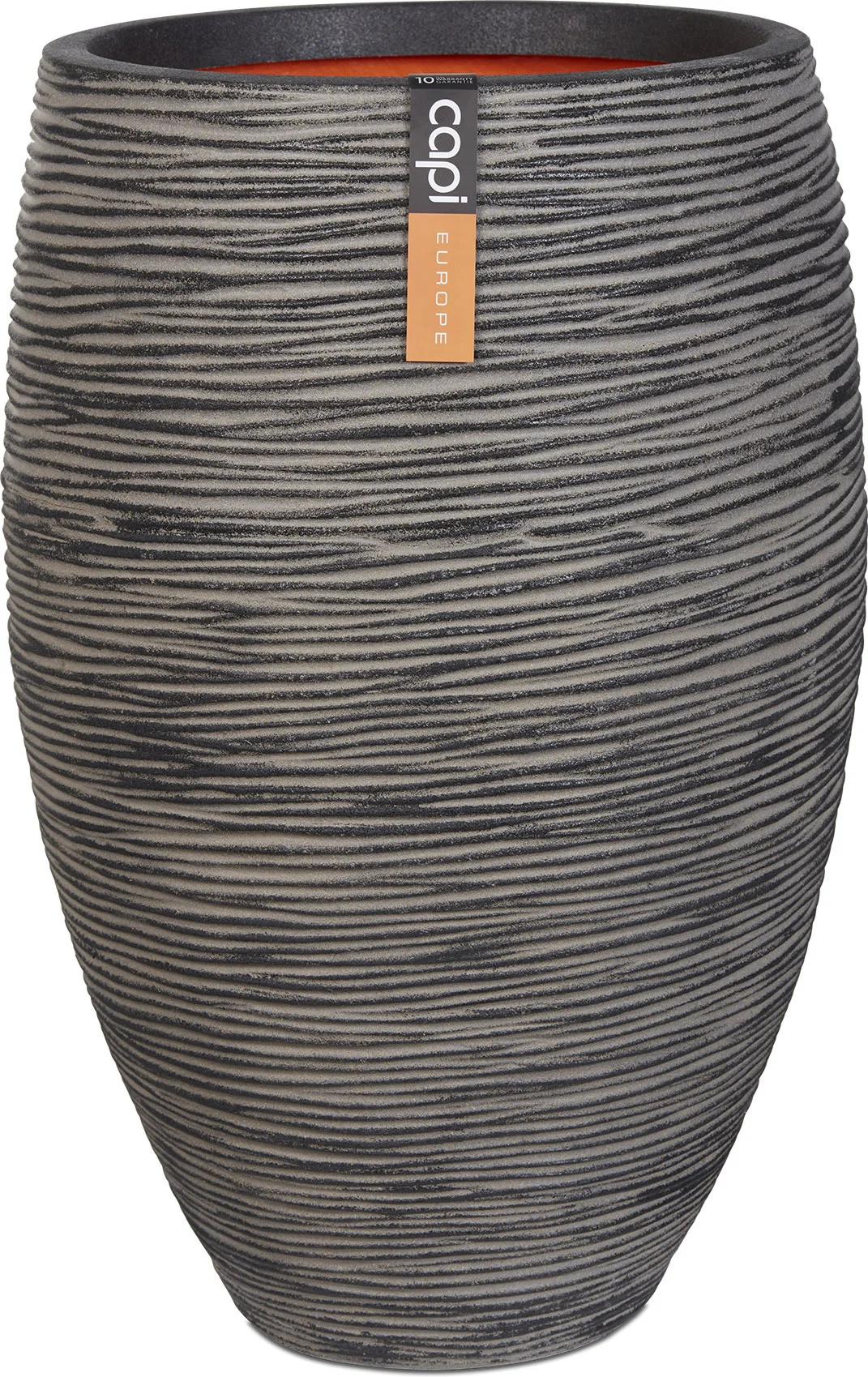 Capi Europe bloempot Nature-Rib zwart / grijs D 45 H 72 cm