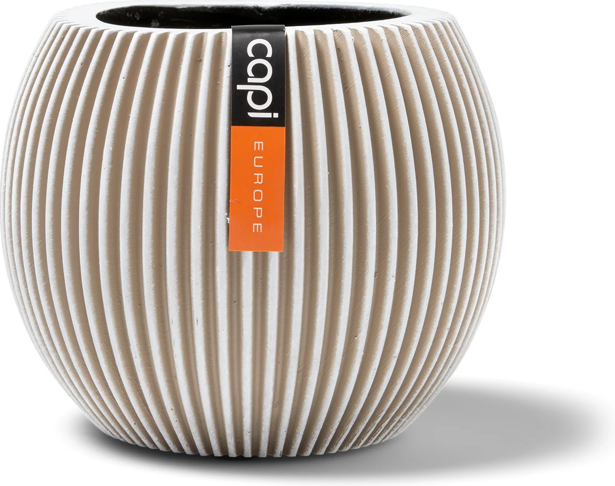 Capi Europe bloempot Groove crème D 29 H 25 cm