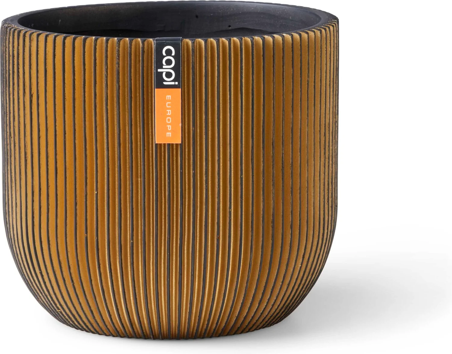 Capi Europe bloempot Groove goud D 14 H 13 cm