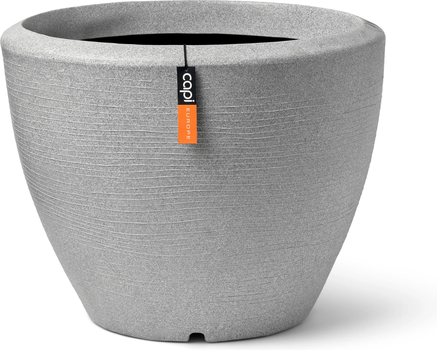 Capi Europe bloempot Granite grijs D 34 H 25 cm