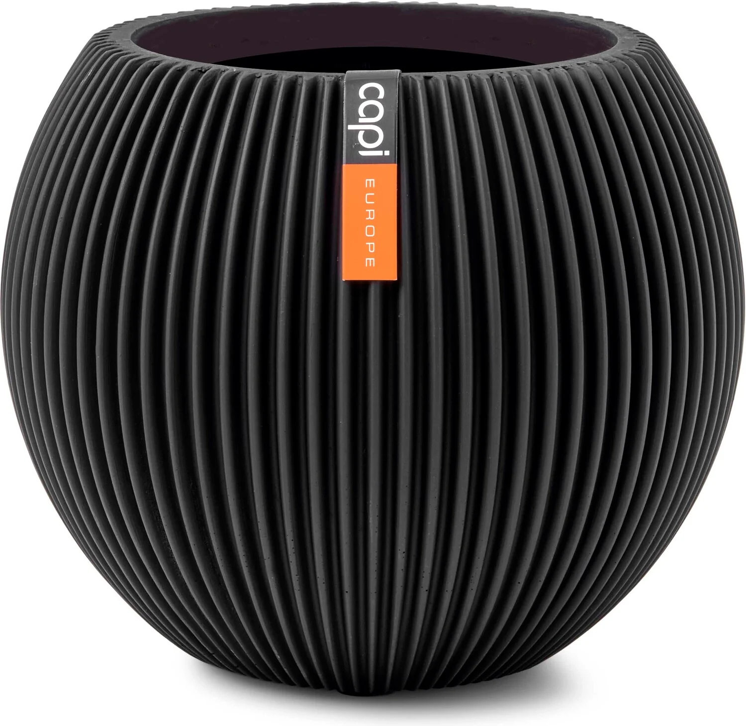 Capi Europe bloempot Groove zwart D 21 H 18,5 cm