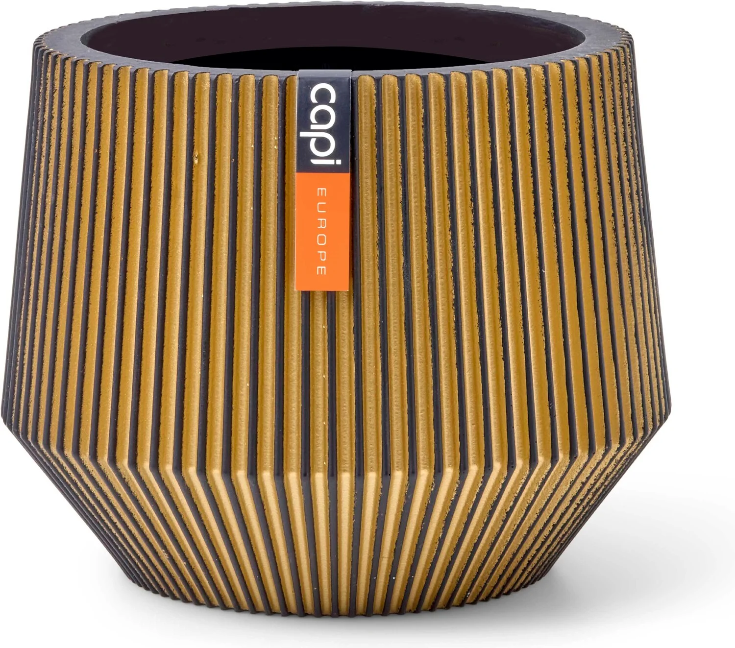 Capi Europe bloempot Groove goud D 12,7 H 10,2 cm