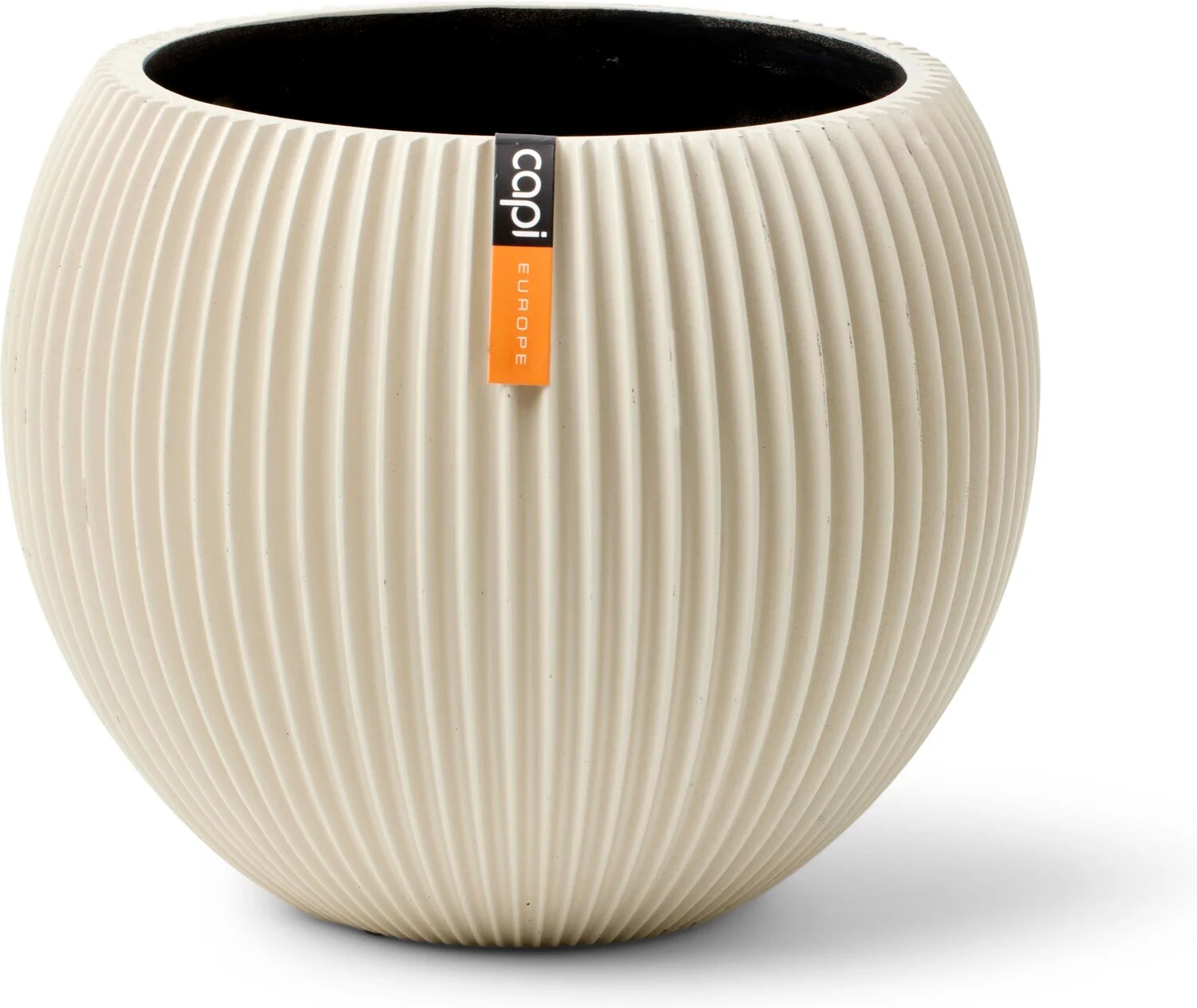 Capi Europe bloempot Groove bol beige D 29,8 H 25 cm