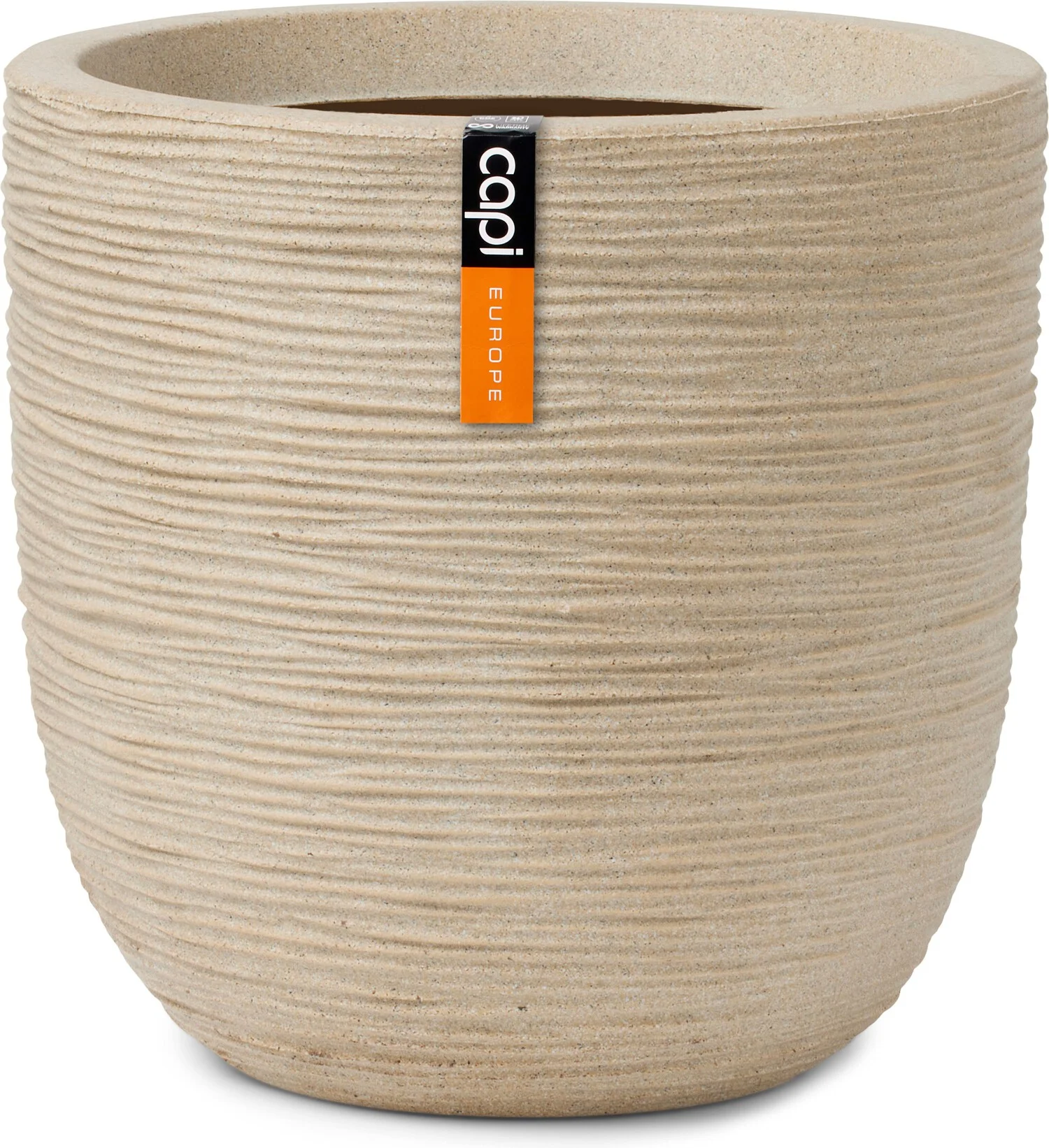 Capi Europe bloempot Waste Rib beige D 35 H 34 cm