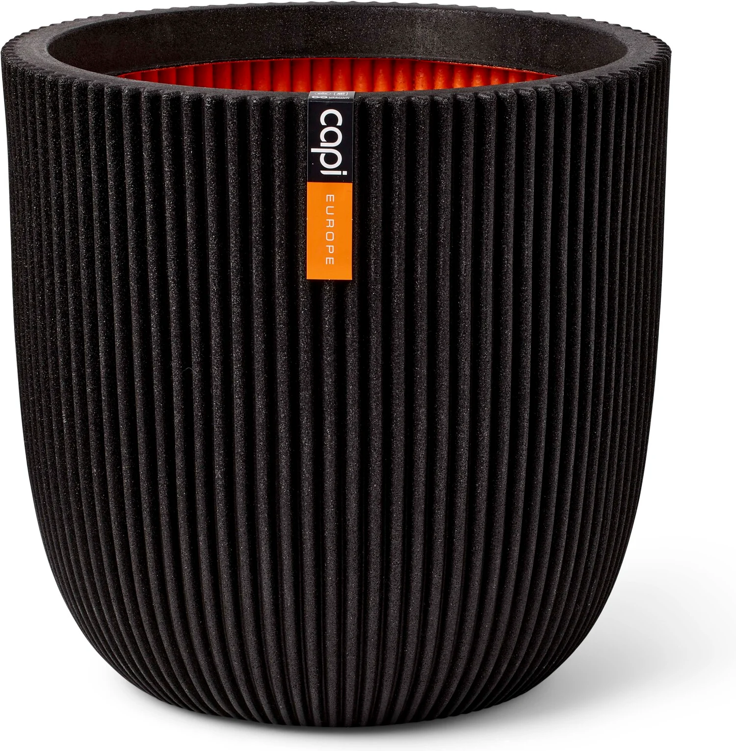 Capi Europe bloempot Groove zwart D 35 H 34 cm